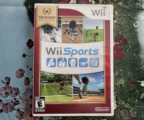 Wii Sports Nintendo Selects Edition Game & Hard Case Manual Inserts CIB Tested