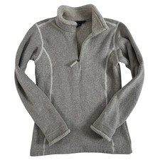 Kuhl Beige Long Sleeve 1/4 Zip Alfpaca Fleece Women's Size XS