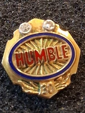 Humble Oil 30 Year Anniversary Pin