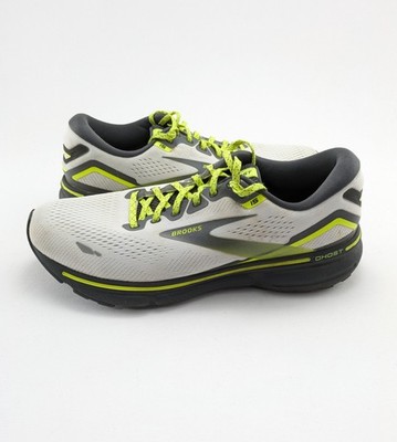 Womens Brooks Ghost 15 Gray Green Athletic Running Shoes 1203801B125 Size 10.5