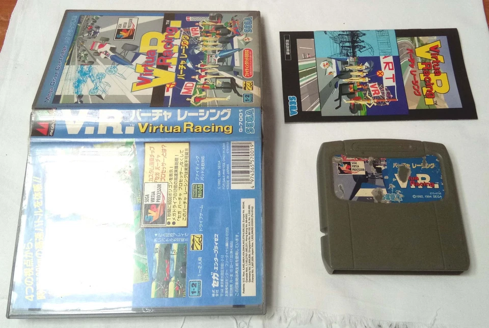 Sega Mega Drive Virtua Racing 16-Bits Reg Asia NTSC 1992 - Image 3 of 4