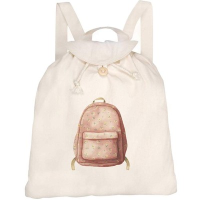 Canvas Rucksack / Backpack ''Floral Pink Backpack'' (RK00043911)