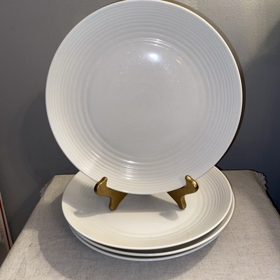 (4) Royal Doulton Gordon Ramsay Maze White 11'' Dinner Plates Free Shipping