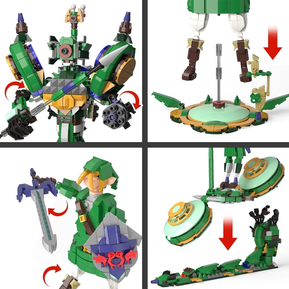 3 in 1 BOTW Building Set, Transforms to 3 Different Figures- from Link Holdin... - Image 3 of 4