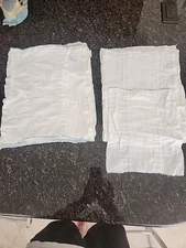 LOT-10 DIAPERS COTTON VINTAGE 1960s PREFOLD 100% NEW OLD STOCK