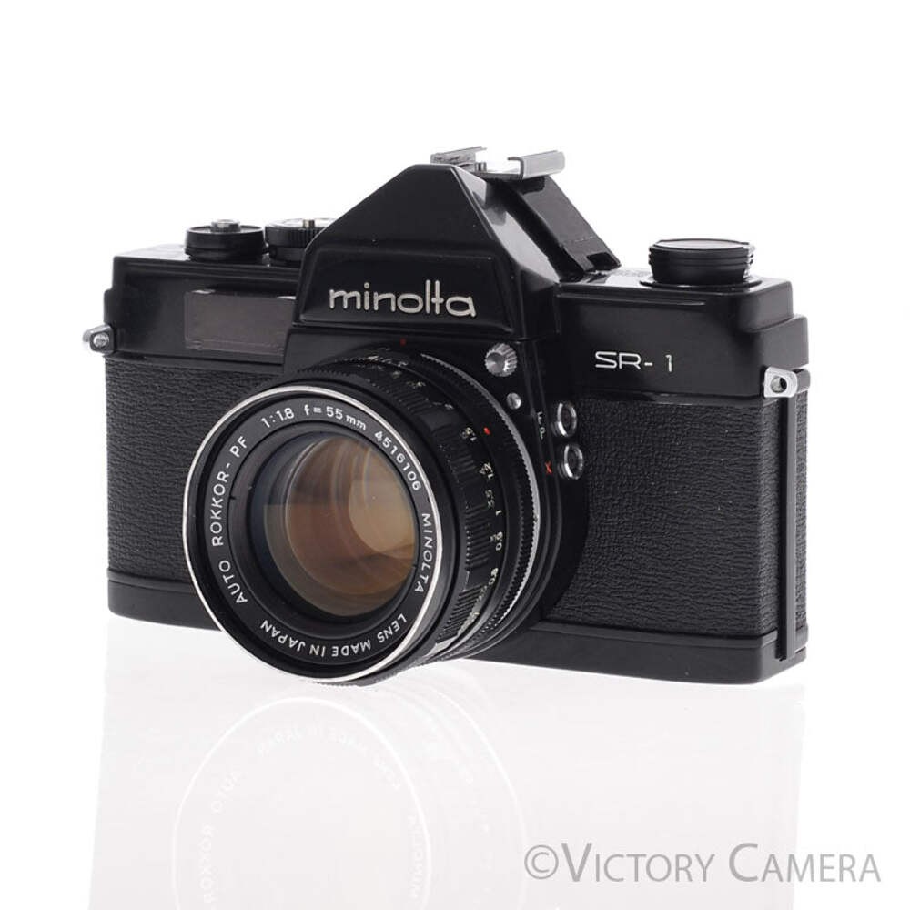 Minolta SR1 SR-1 Black 35mm Camera w/ 55mm f1.8 Lens [EXC] | eBay