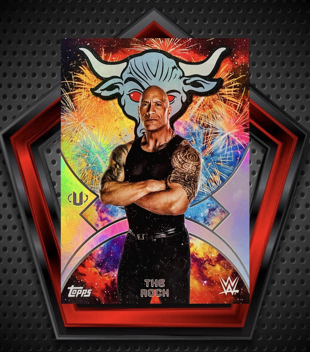 The Rock 2025 Topps Universe Namesakes Dwayne Johnson #NMS-38 WWE