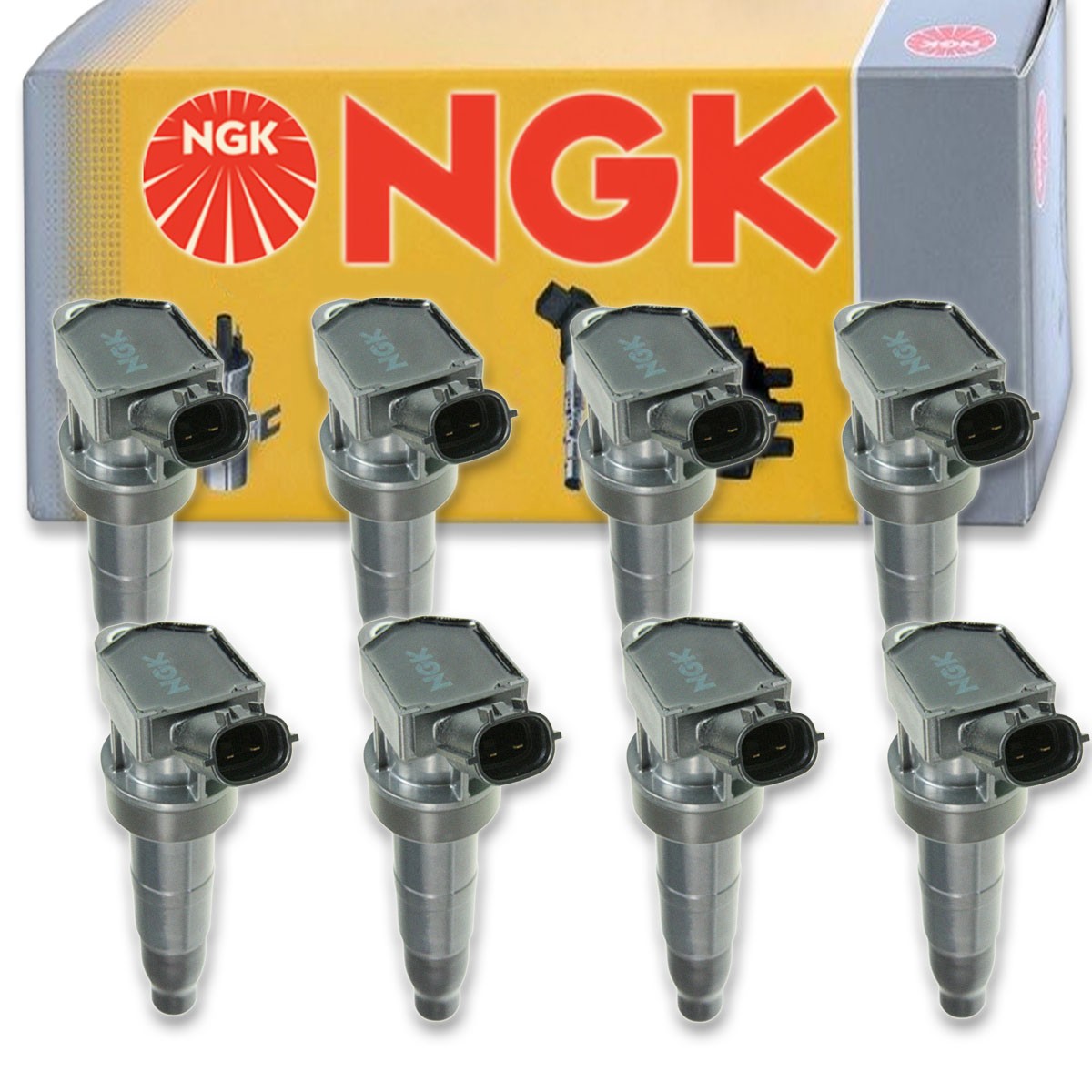 8 pc NGK 48939 U5295 Ignition Coils for UF611 UF-611 IC712 GN10568 E1111 cr