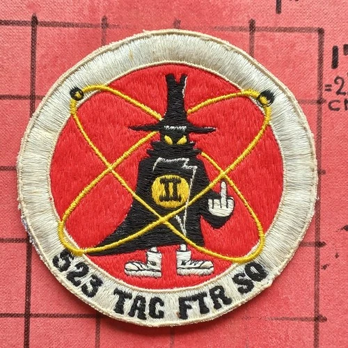ORIGINAL PATCH USAF US AIR FORCE 523 TFS F-4 PHANTOM UDORN DET. THAILAND  1972