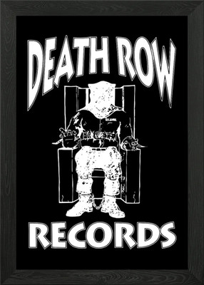 Death Row Records Gerahmtes Wandbild Poster Leinwanddruck Bild