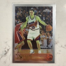 1996-97 Topps Chrome - Steve Nash #182 (RC) Rookie Card. rookie card picture