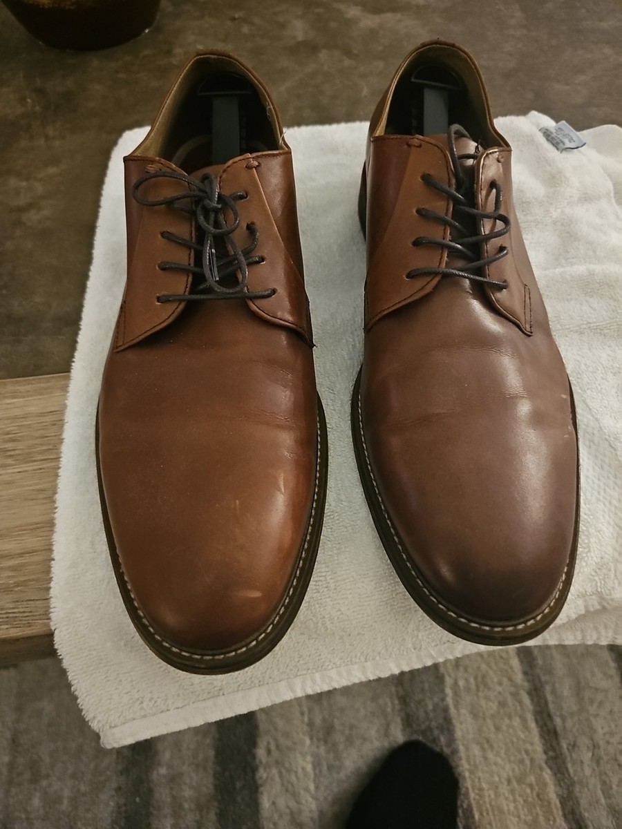 Aston Grey Grenasien Brown Leather Shoes Aston Grey Grenasien Mens Size 10.5 Black Leather Almond Toe  main image 3