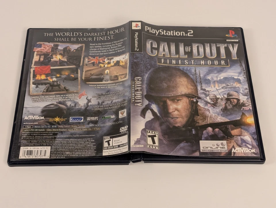 Call of Duty: Finest Hour (PlayStation 2) PS2➡️CIB  - Tested - Near Mint 📀! - Image 4 of 4