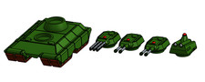 Reliant Heavy Tank w/ turret variations , 15mm Sci-Fi,   Battle tech,  BOLO