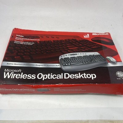 Microsoft Wireless Optical Desktop Keyboard & Mouse PC PS/2 USB NEW IN BOX