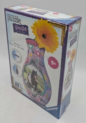 Ravensburger 12052 3D Puzzle Girly Girl Edition Blumenvase Pferde 216 Teile NEU - Bild 1 von 4