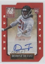 2013 Panini Elite Rookie Status Red Die-Cut 19/25 Desmond Trufant #128 pu3
