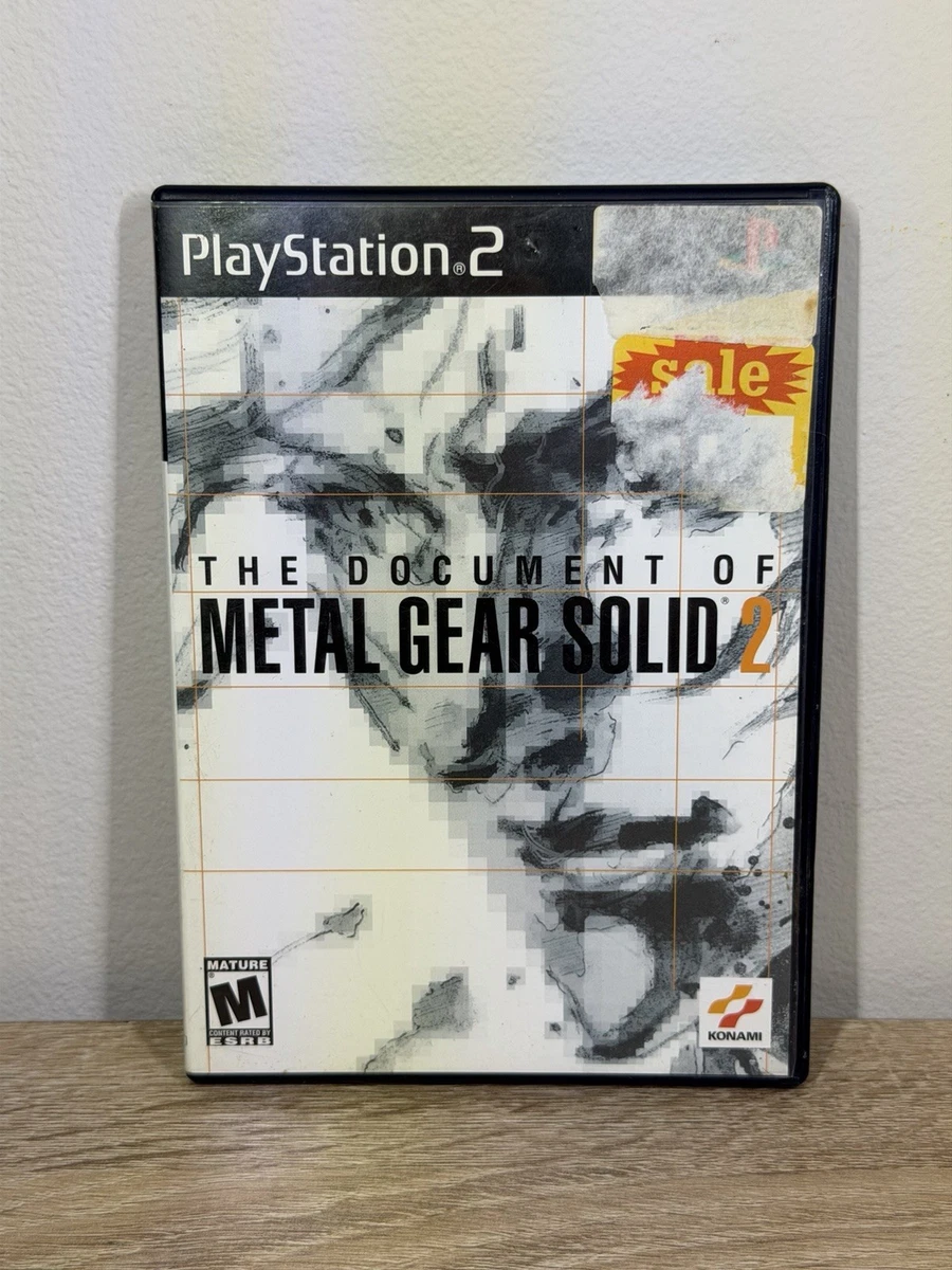 Document of Metal Gear Solid 2 Video Games for sale | eBay