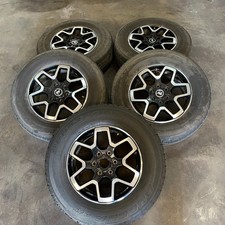 Set Of Five Used 18 21-24 Black Milled Ford Bronco Rims 25570r18 At Tires Lt