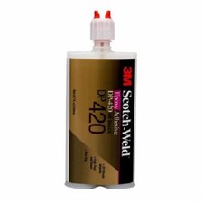 3M -Weld Epoxy Adhesive DP420, Black, 400 mL Duo-Pak - Pack of 6 
