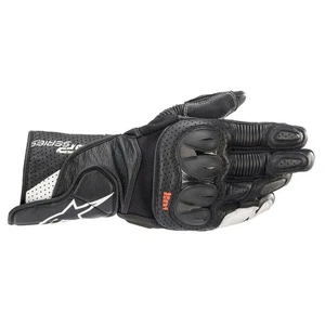 Alpinestars SP-2 V3 Motorcycle Motorbike Leather Gloves Black / White