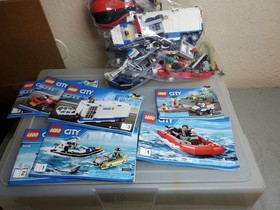 (LOT) LEGO City Police 60139 & 60136, 60129, 60130, AS-IS, Uncounted...