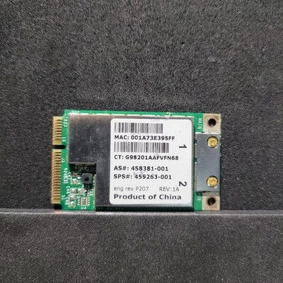 Broadcom Mini PCI Express Wireless Card BCM94312MCG 459263-001 458381-001