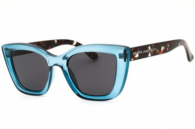 Draper James DJ9013 400 Blue Crystal/Dark Grey 52-21-140 Sunglasses New Authe...