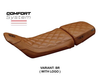 Seat cover Solna vintage Comf Brown+logo Tpz HUSQVARNA SVARTPILEN 401 2018 2023