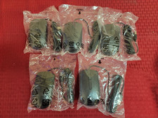 LOT 5 NEW Dell MS116 Mouse Wired USB Standard Optical Scrollwheel Black