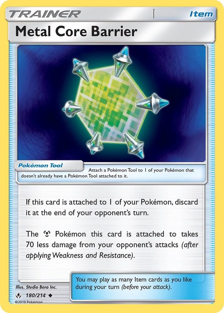 Metal Core Barrier Uncommon SM - Unbroken Bonds 180/214 NM