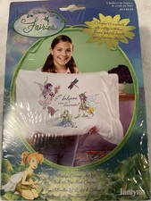 Disney Fairies 20" x 30" Pillowcase Coloring Art Kit With Non-Toxic Crayons