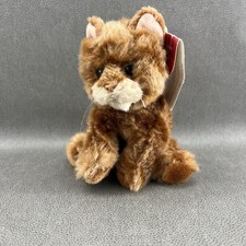 VTG Russ Whiskers 6” Ginger Orange Striped Tabby Cat Kitten Plush Toy 2480