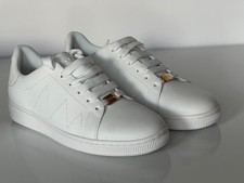 Versace Medusa Women's White Leather Sneakers 8 US 38 Euro 1016935 NIB