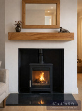 SOLID OAK BEAM FLOATING SHELF
