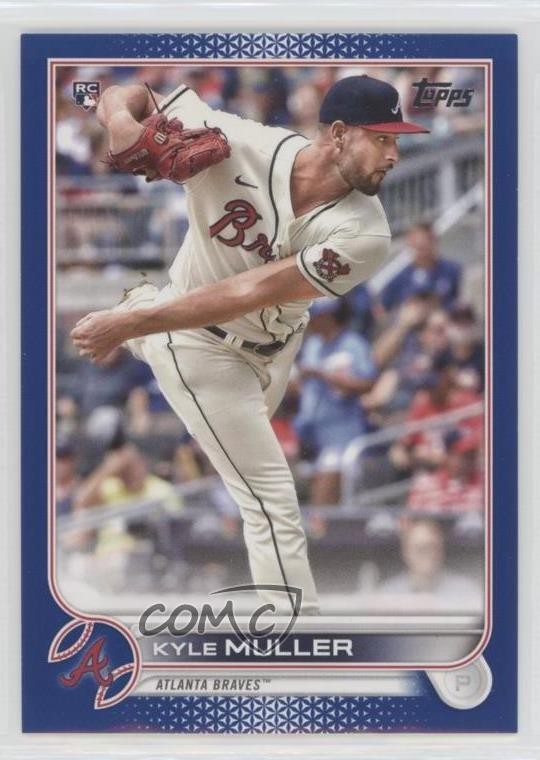 2022 Topps Series 1 Royal Blue Kyle Muller #30 Rookie RC 0ms5