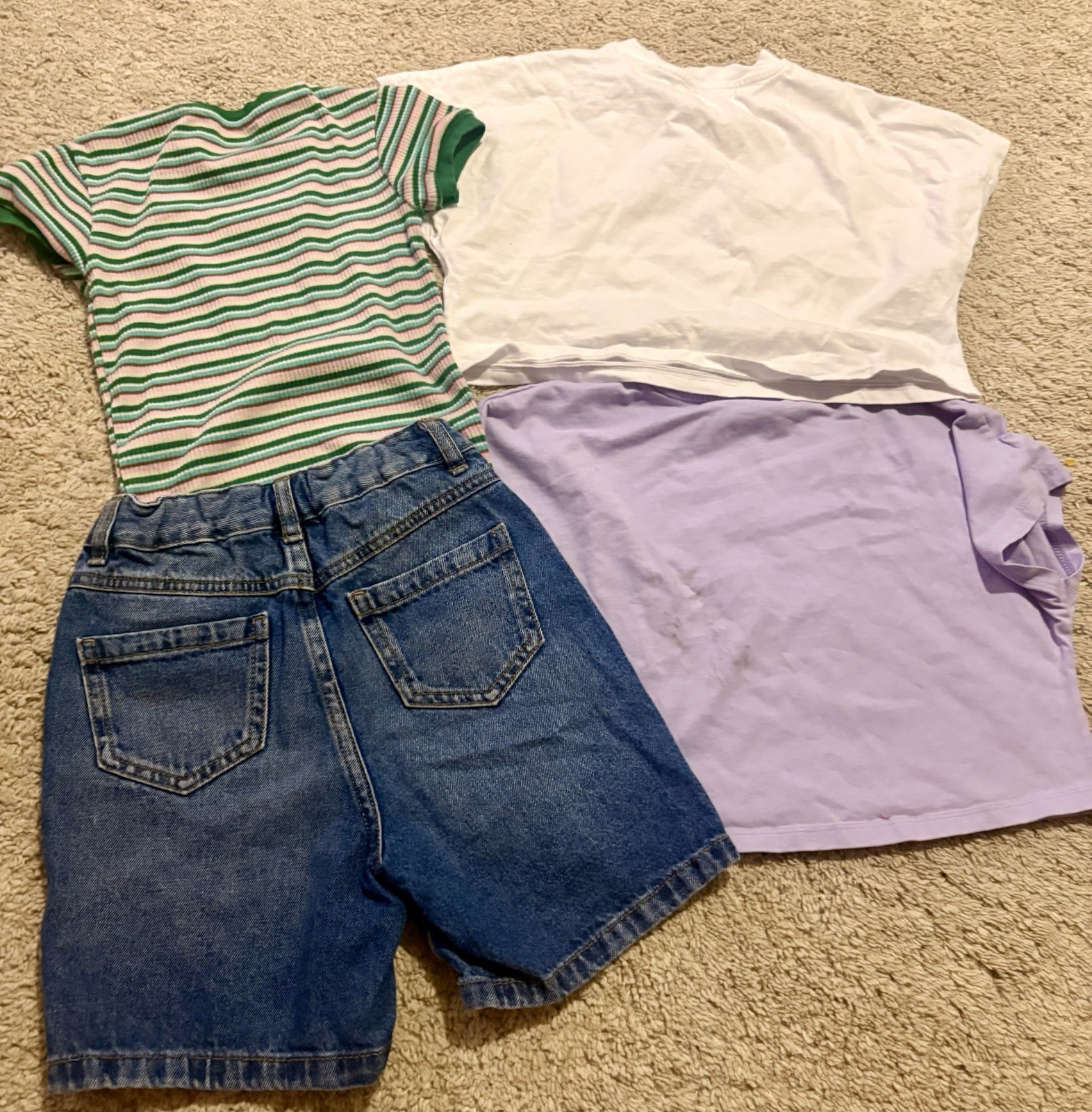 Girls bundle summer age 7-8 shorts t-shirts tops holiday bundle clothes image 8