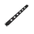 6-Hole 1U Audio Rack Panel Chassis Mount for Neutrik D Size XLR 1/4" TRS SPEAKON