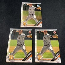 Logan Webb 1st Bowman Chrome BCP-79 San Francisco Giants Lot 3 2 Paper 1 Chrome