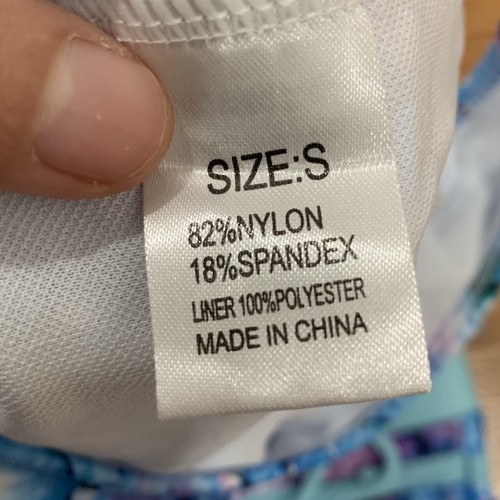 Toddler Girls Two Piece Bathing Suit Mermaid Print Tank mini Size Small - Picture 4 of 5
