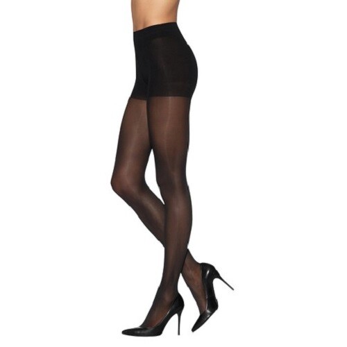 2XL Tamara Black Control Top Dress Pantyhose Hooters Uniform  Work Play Holiday 
