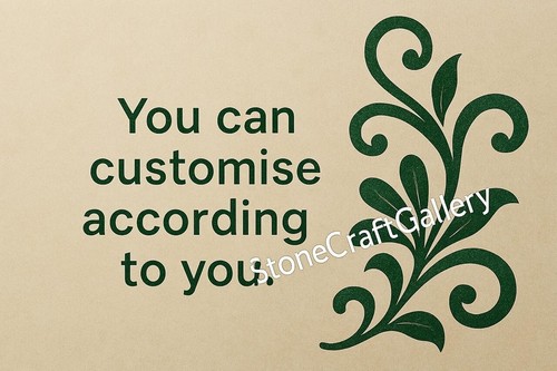 12" Marble side Table Top handmade semi precious stone floral Inlay - Picture 6 of 11