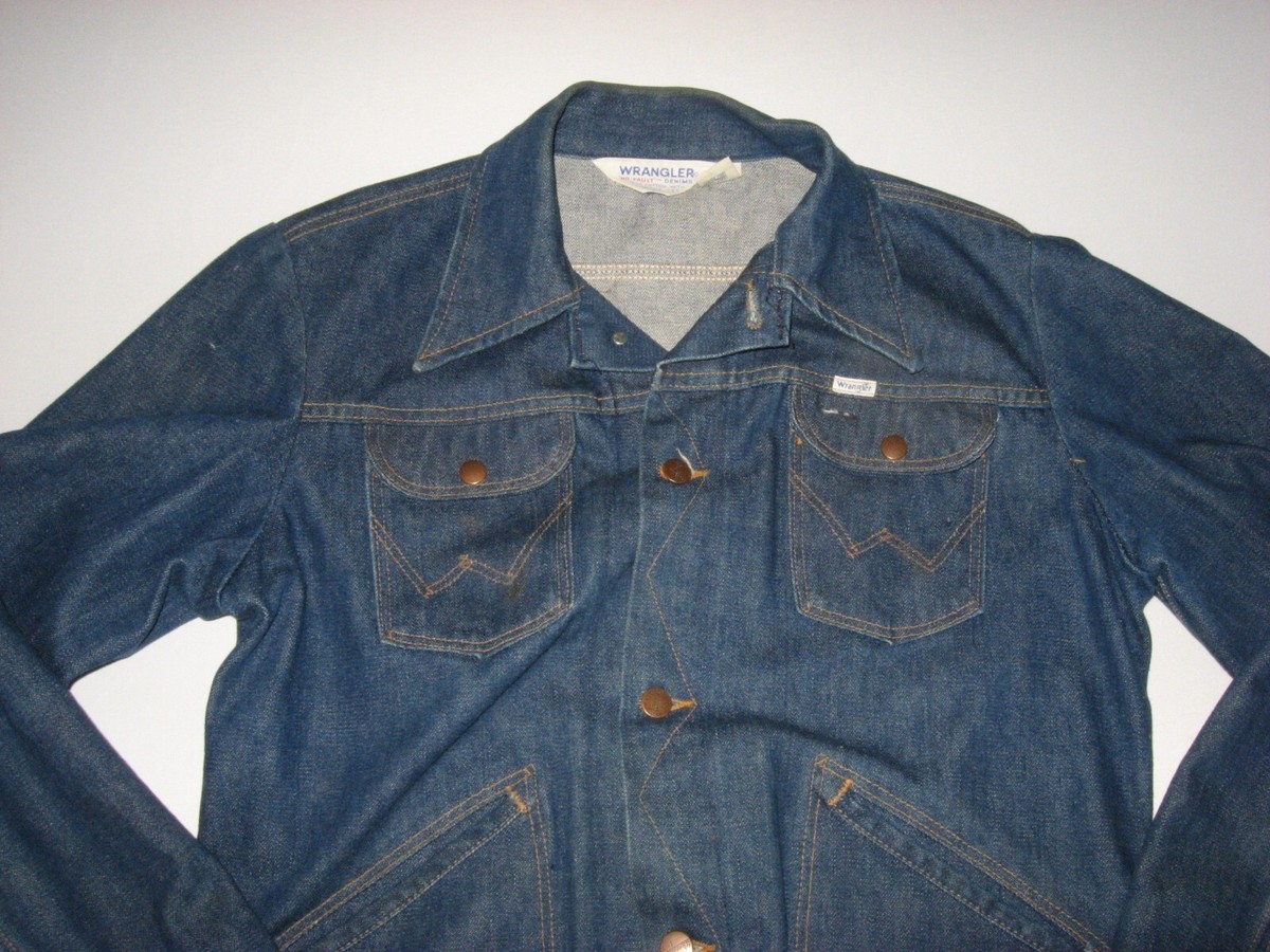 Vintage Wrangler Men's No Fault Sanfor Set Denim Jacket Medium