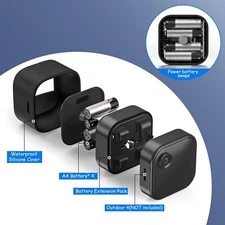 Battery Extension Pack for Blink Outdoor 4, 2X Extended Runtime for Outdoor 4 Sm