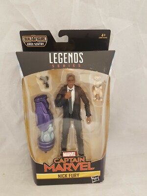 Marvel Legends Captain Marvel BAF Serie Kree Sentry Nick Fury Figur versiegelt