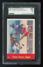 1955 Parkhurst Quaker Oats #76 Curry Scores Again - SGC 7 - POP 1 - HIGHEST