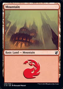 Mountain (299) x4 - Commander 2019 - NM-Mint, English - Commander 2019