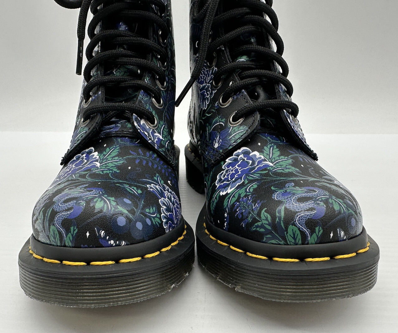Rare Dr Martens 1460 Pascal Mystic Floral Lace Up Leather Boots Women's US 5 UK3 image 5