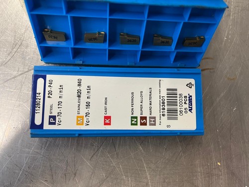 5x Atorn AIMC 3.0-6L HC 3630 Abstechplatten Stecheinsätze Stecheinsatz inkl Mwst - Picture 2 of 3