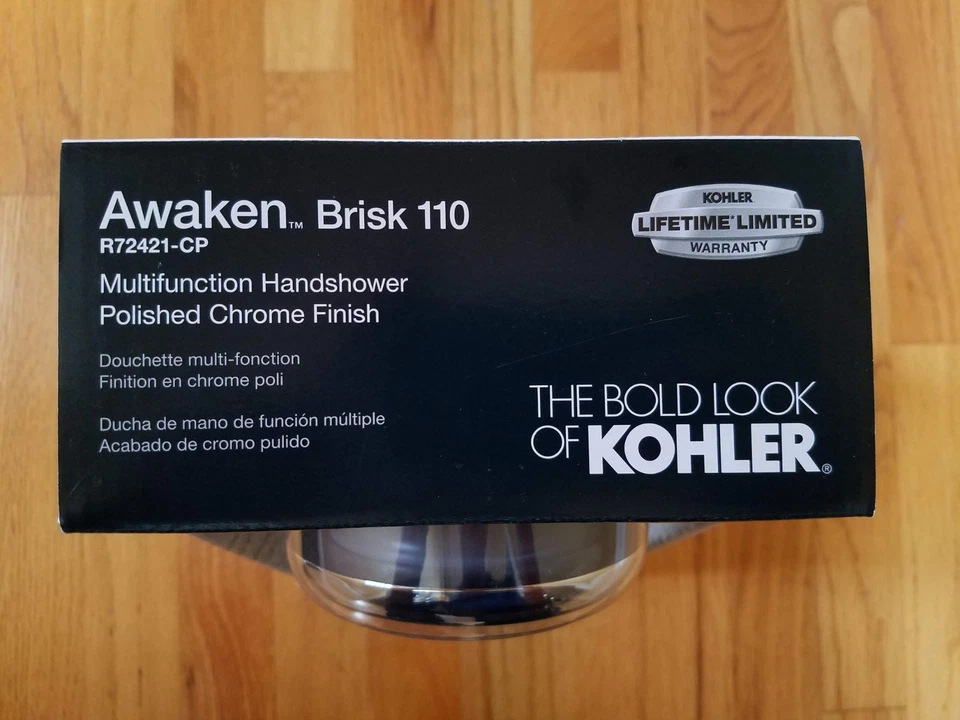 Ducha de mano multifunción Kohler R72421-CP Awaken Brisk 110 acabado cromado pulido Foto 3 de 4